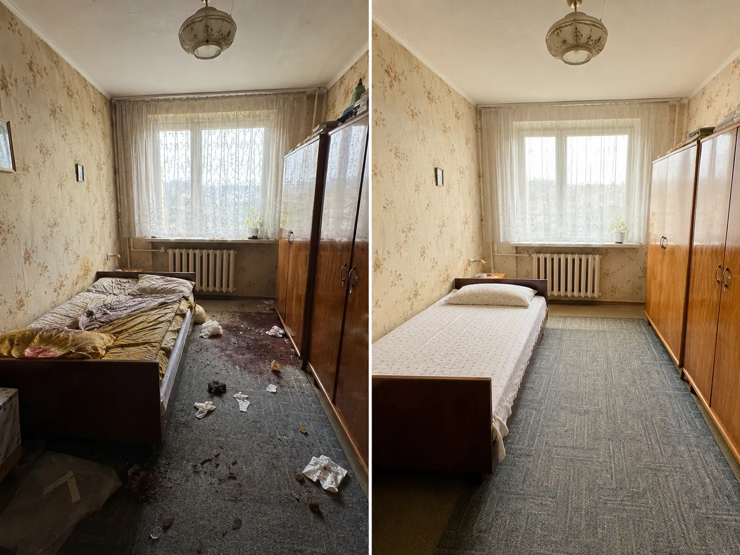 Sprzątanie po zgonie Rzeszów Nowe Miasto — efekt dezynfekcji i ozonowania mieszkania w bloku